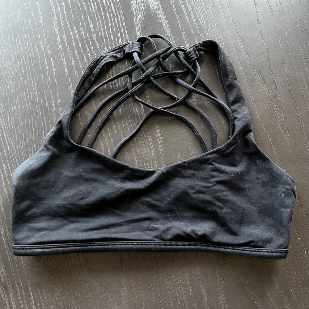 Lululemon Black Strappy sports bra